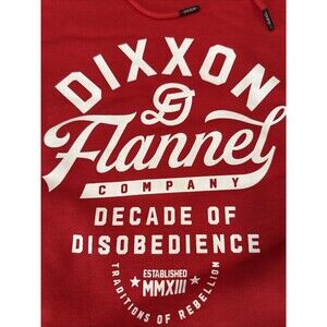 NWT Dixxon Flannel Company Hoodie Mens 5XL Red Stretch Work Wear Hooded Logo